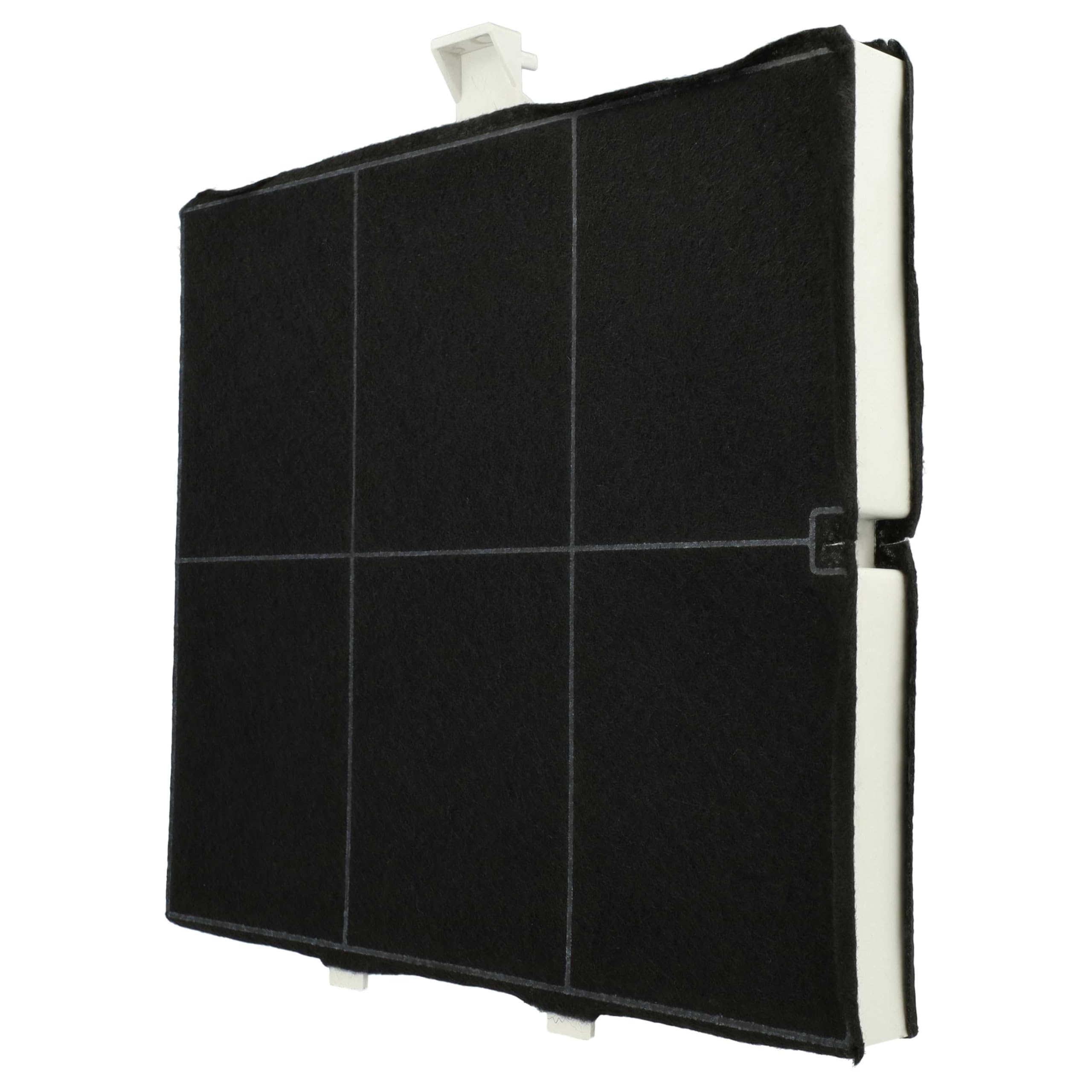 vhbw 2x filtro de carbón activado compatible con Balay 3BD873XP | 3BD891XP, 3BD892AP, 3BD892XP, 3BD893XP campanas cocina - 25,5 x 22,5 x 2,3 cm
