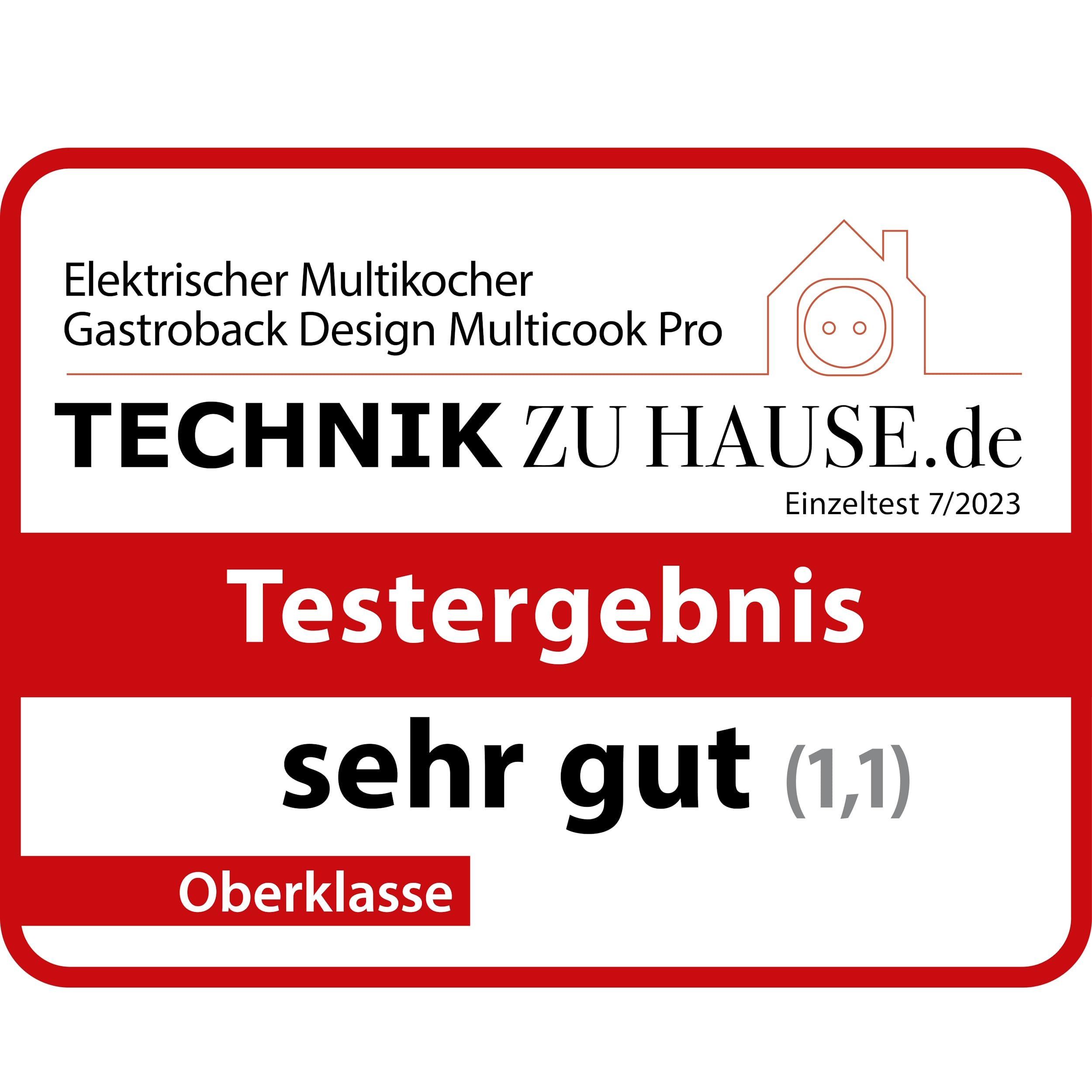 Design Multicook Pro, #42527, 8 in 1 Reiskocher und Multifunktionskocher mit voreingestellten Programmen, 5 Liter, 3D-Heizsystem und Warmhaltefunktion, Schwarz/Metall