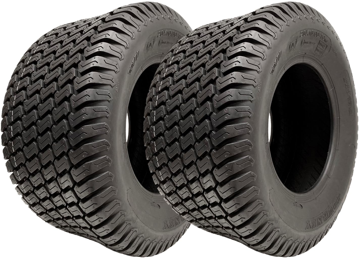 Parnells 20x10.00-10 Rasenmäher Reifen Vierlagig Rasen Gras - Rasenmäher Reifen Wanda P332 2er Set