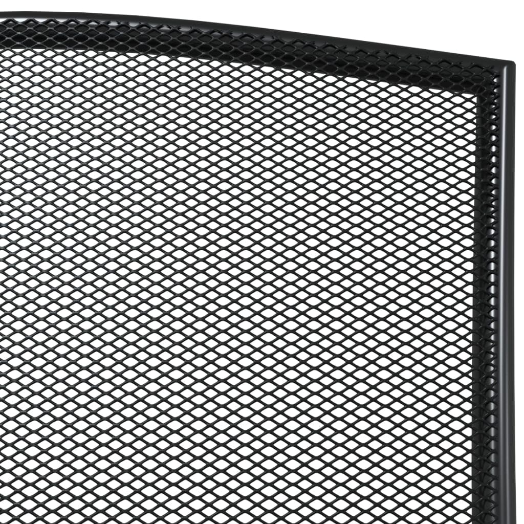 Outdoor Furniture - Juego de comedor de jardín de 3 piezas de acero antracita para exteriores