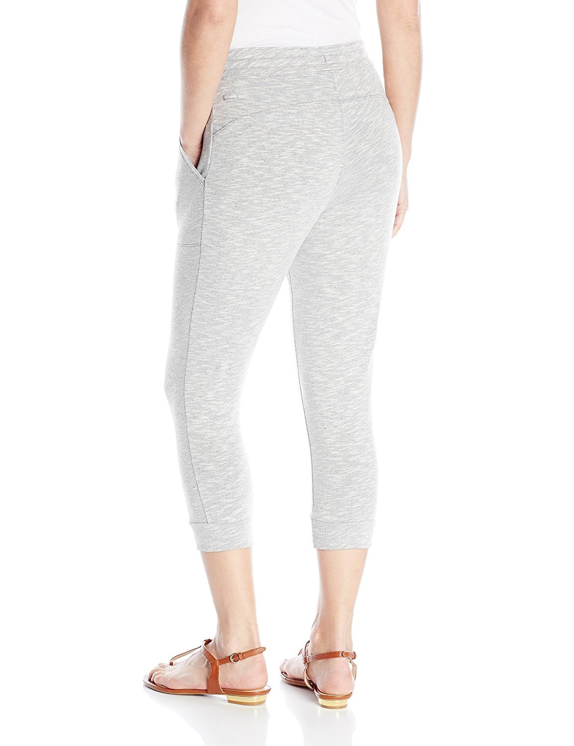 Napa Valley Women's Plus-Size Cat Eye Pockets Twill Capri, Black, 22W