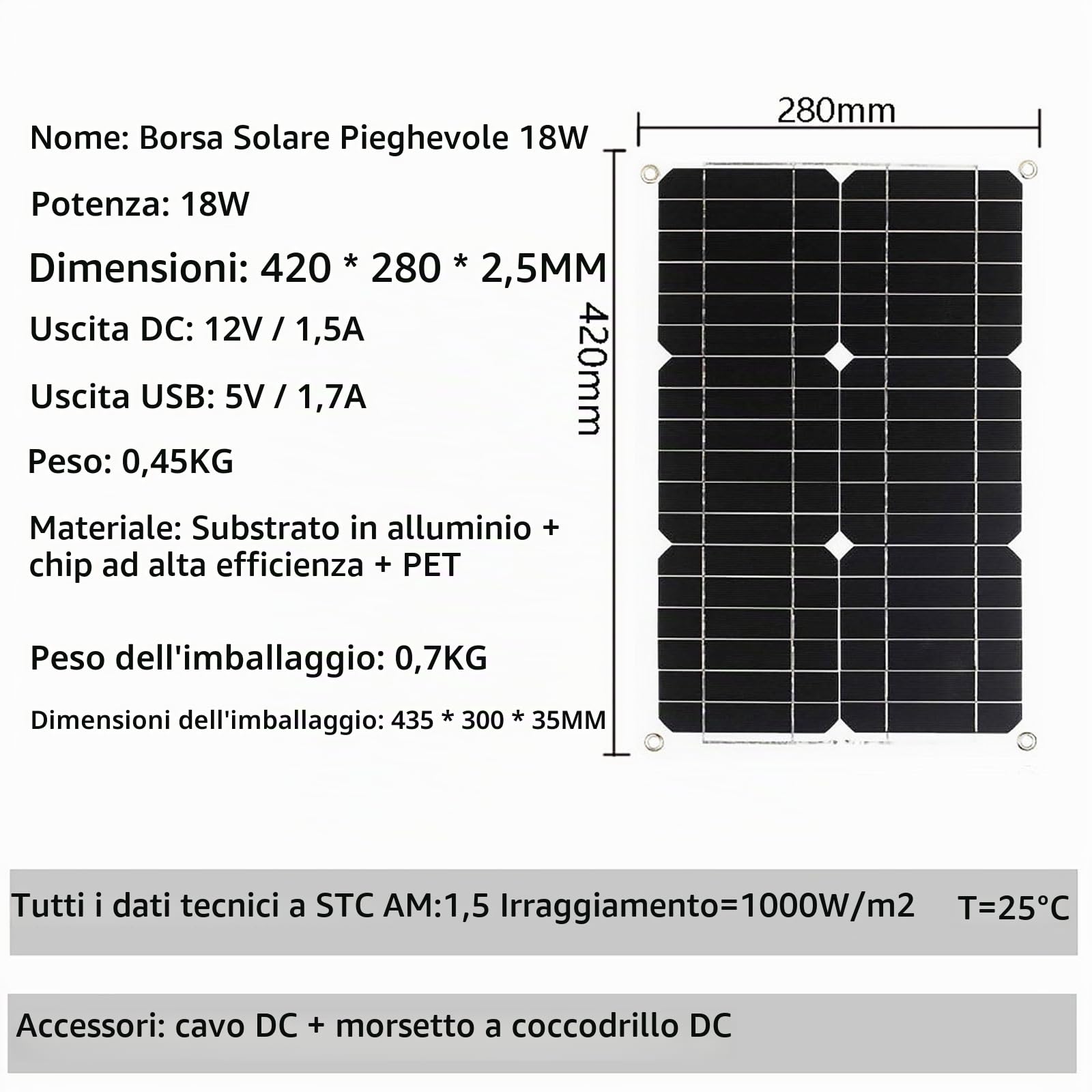 Kit pannello solare off-grid da 4000 W con pannello impermeabile da 18 W e regolatore di carica intelligente da 30 A for uso domestico, camper e esterno