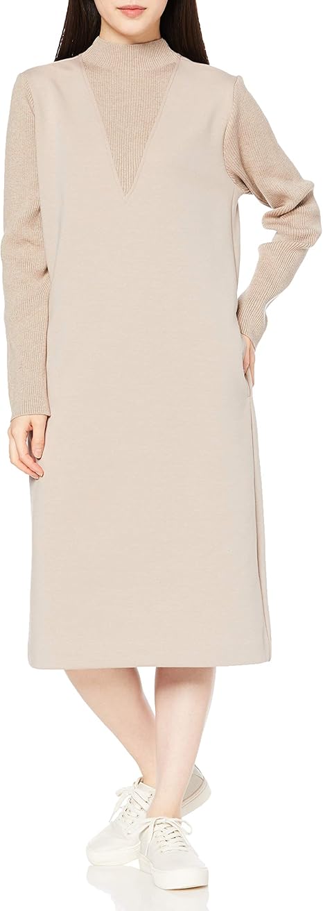 Amazon Co Jp エーシーバイアルファキュービック ウォッシャブルドッキングワンピース レディス レディース 服 ファッション小物