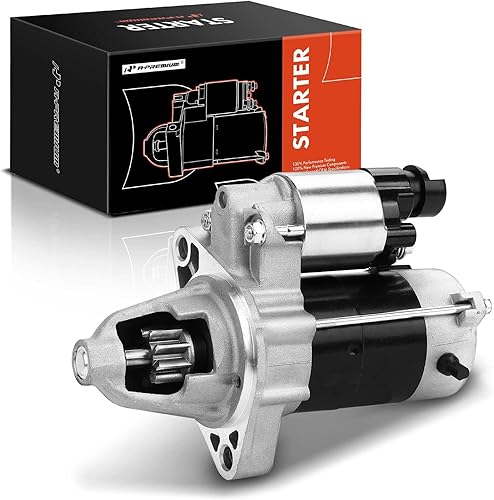 Miniatura 1 de A-Premium Motor de arranque compatible con Honda CR-V 1998 1999 2000 2001 L4 2.0L, 12V 1.0KW 9 dientes en sentido horario, transmisión manual,