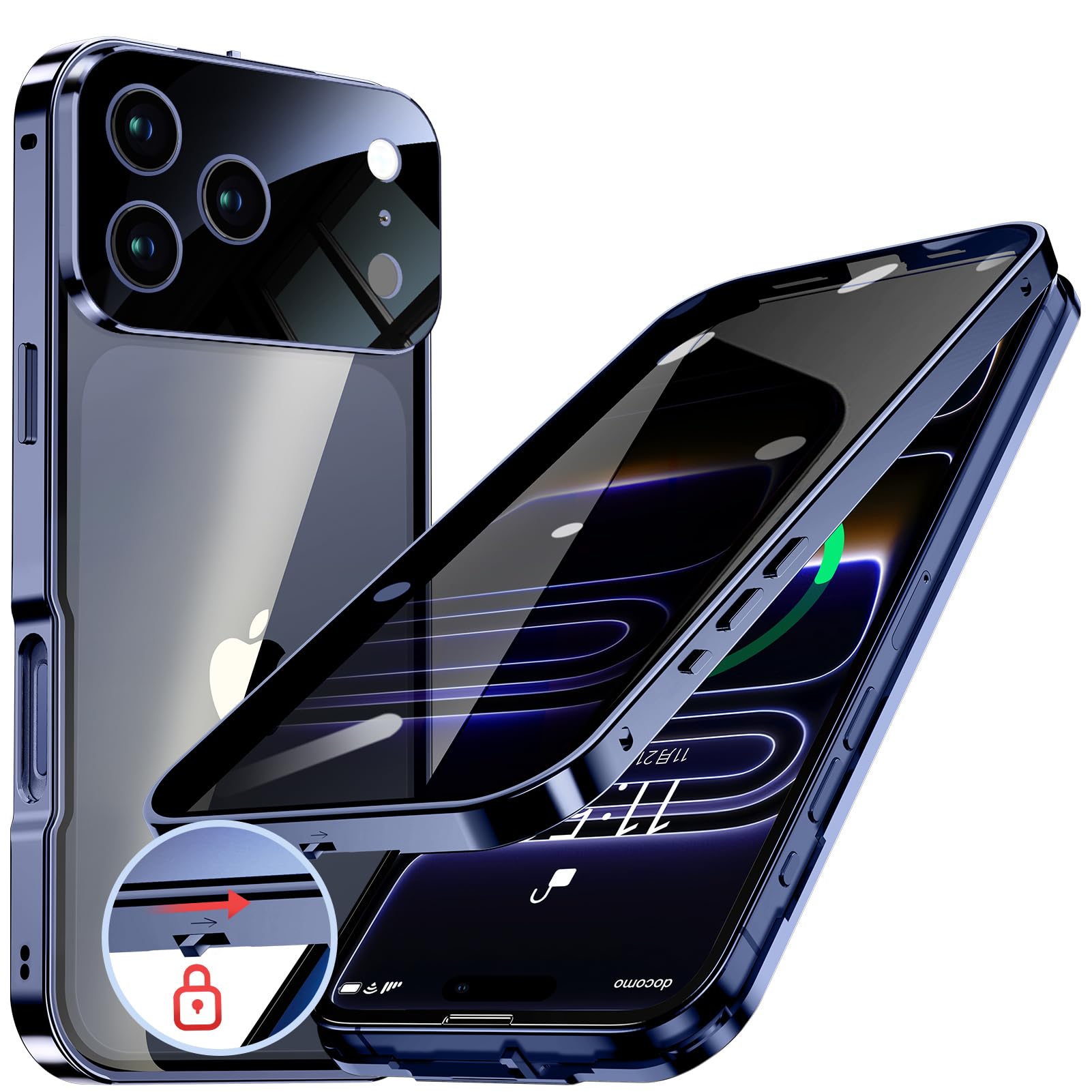HGUTREY【覗き見防止・自動ポップアップボタン】iPhone17 Pro M…