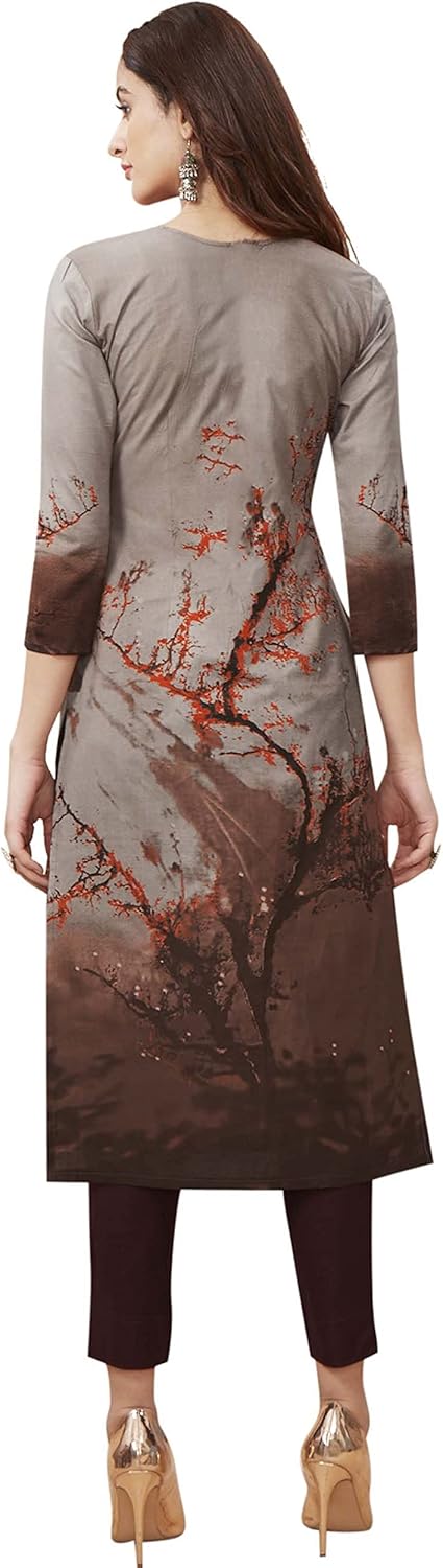 Miraan Women's Cotton Printed Readymade Salwar Suit