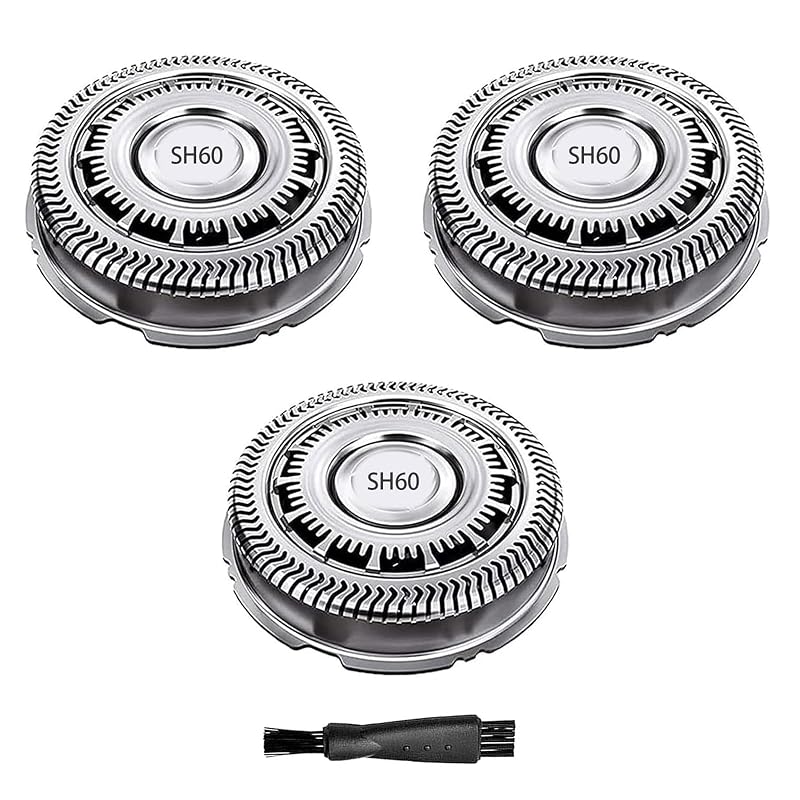 Cabeças de reposição CIELONI SH60 compatíveis com Philips Norelco Series 6000, S6880/81, S6850/85 e S6810/82, pacote com 3