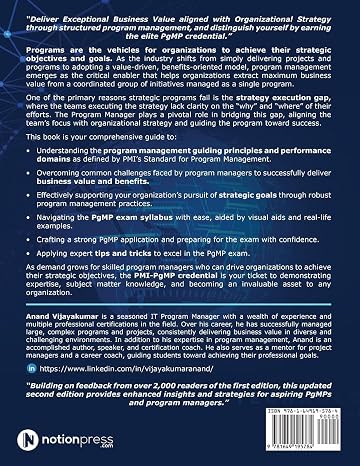 Program Management Professional (PgMP) Handbook