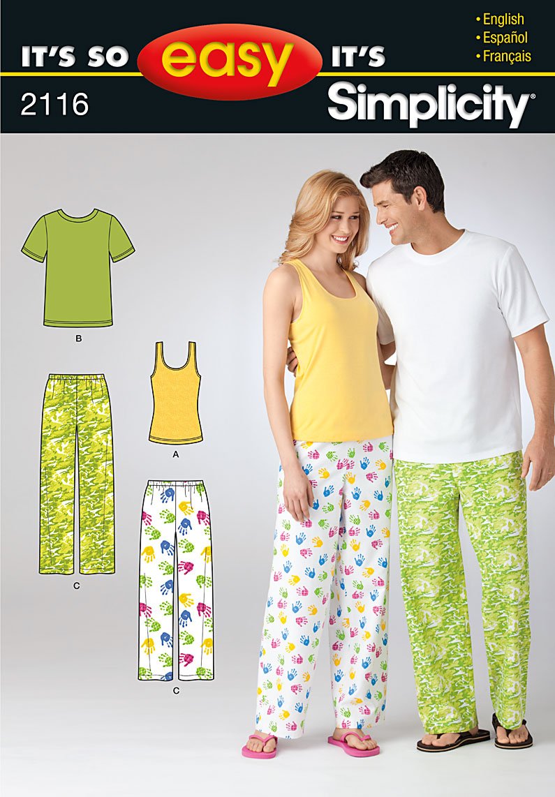 Patrons de pyjamas femmes Simplicity pour vos soirées cocooning