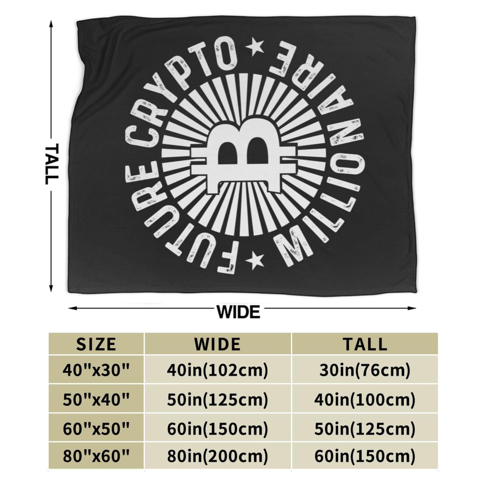Amazon.com: Future Bitcoin Crypto Millionaire - Manta para sofá, cama,  sofá, súper suave y acogedora, manta de 40 x 30 pulgadas : Hogar y Cocina