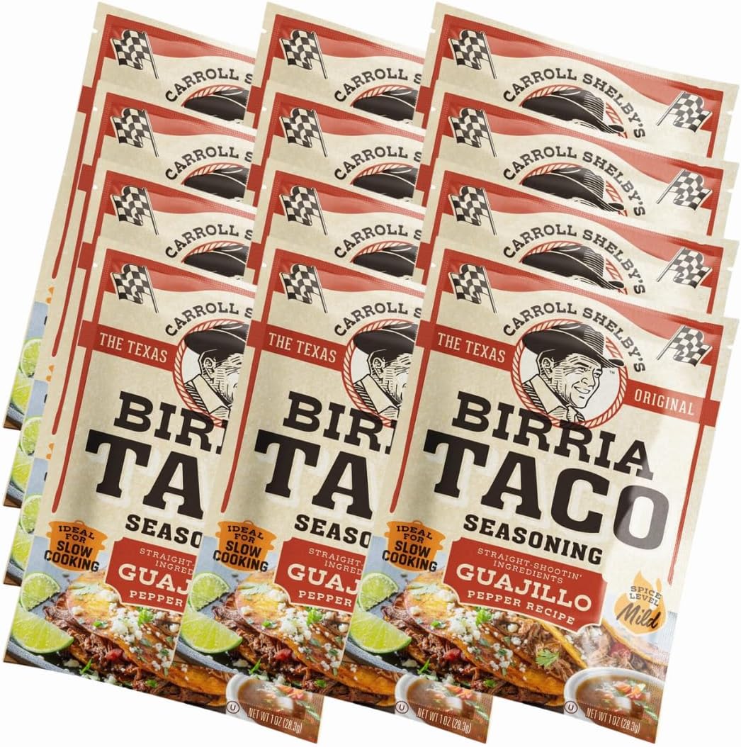 Authentic Birria Taco Seasoning – Savory and Spicy Flavors for Tacos and Meats (Pack of 12)