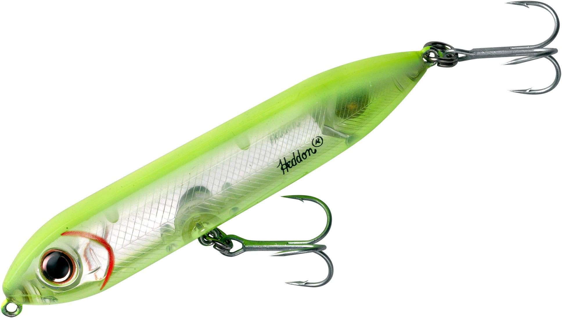 Heddon Super Spook Jr. Lure (Chartreuse Silver Insert, 3 1/2-Inch)