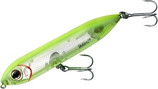 Heddon Super Spook Jr. Lure (Chartreuse Silver Insert, 3 1/2-Inch)