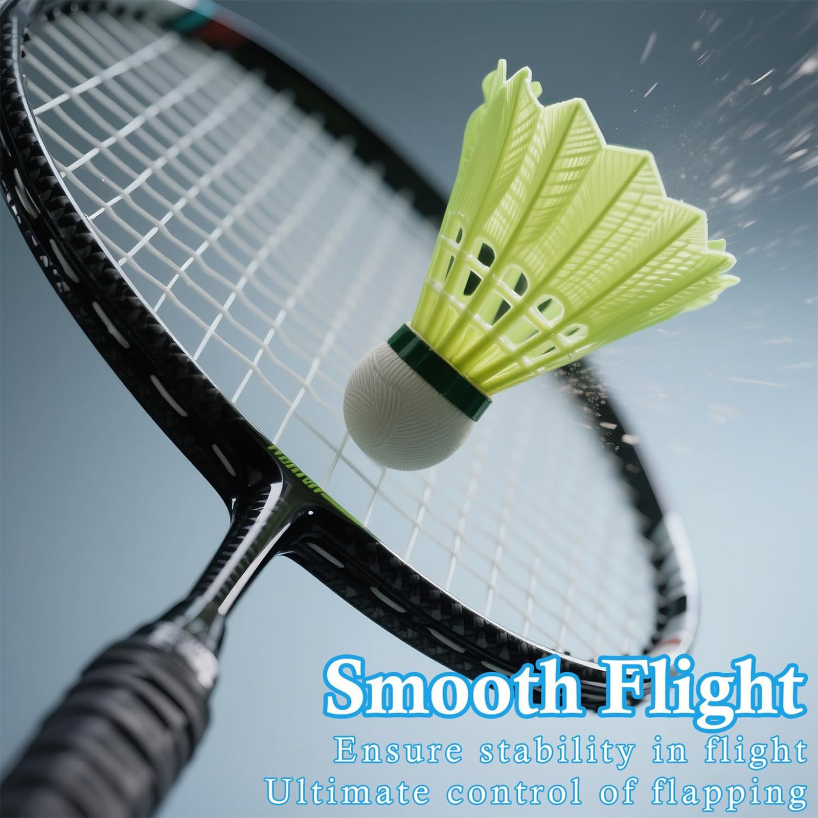 FYSL 12 Pezzi Volani da Badminton, Nylon Volano Badminton per Allenamento e Competizione
