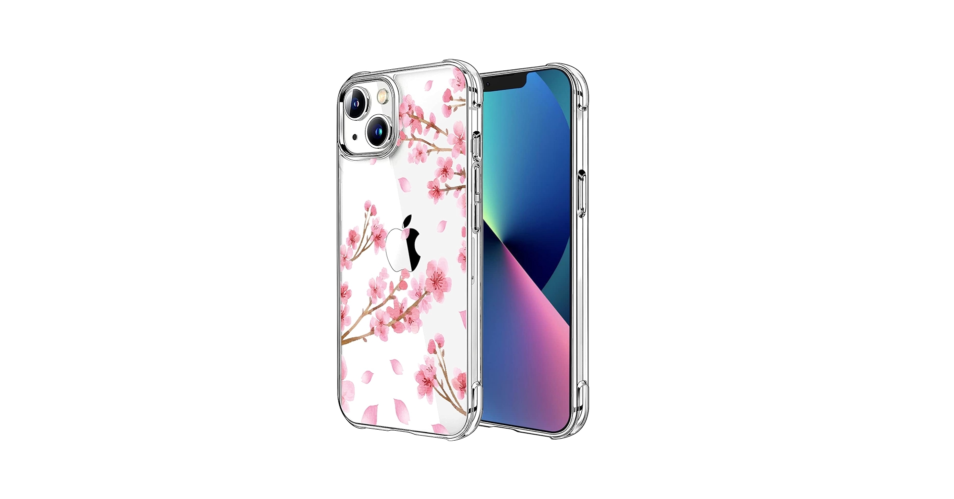 Amazon.com: HEYORUN Cherry Blossom Clear Case Fit for iPhone 13