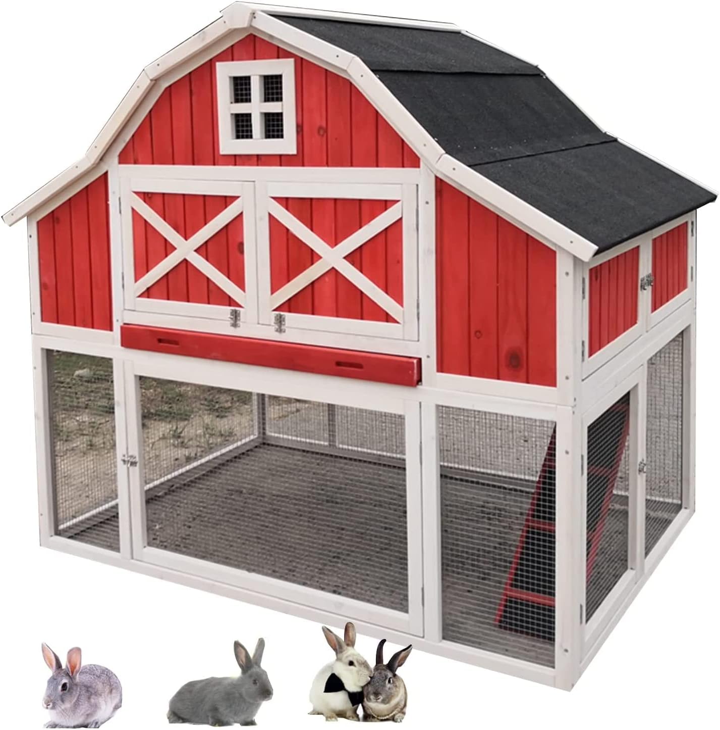 Chicken Hen Coop Villa Poultry House Rabbit Hutch, Outdoor