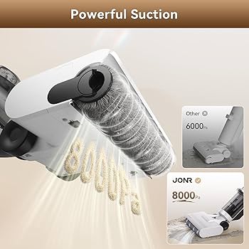 水拭き掃除機 JONR ED12 Lite コードレススティック掃除機 乾湿両用 Amazon.com - JONR ED12 Lite Wet Dry Vacuum Cleaner Cordless
