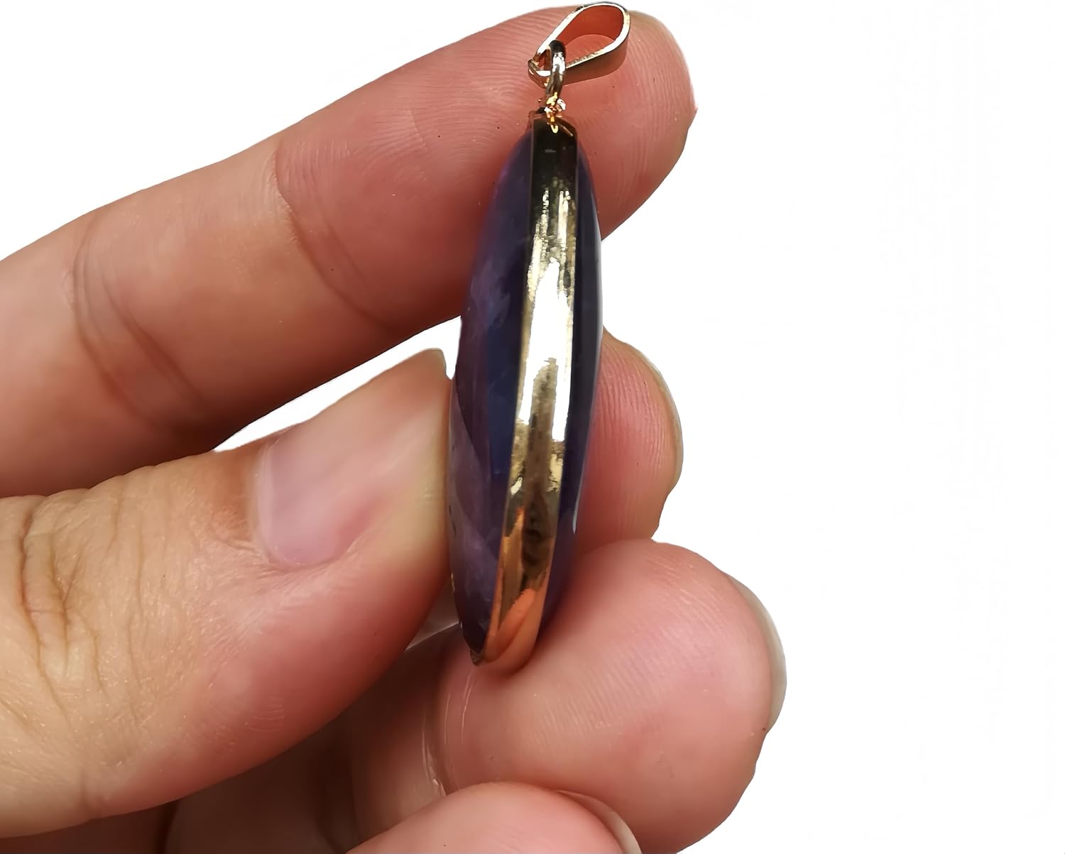 Natural Amethyst Boutique Leaf Shaped Crystals and Healing Stones,Haped DIY Jewelry Pendant