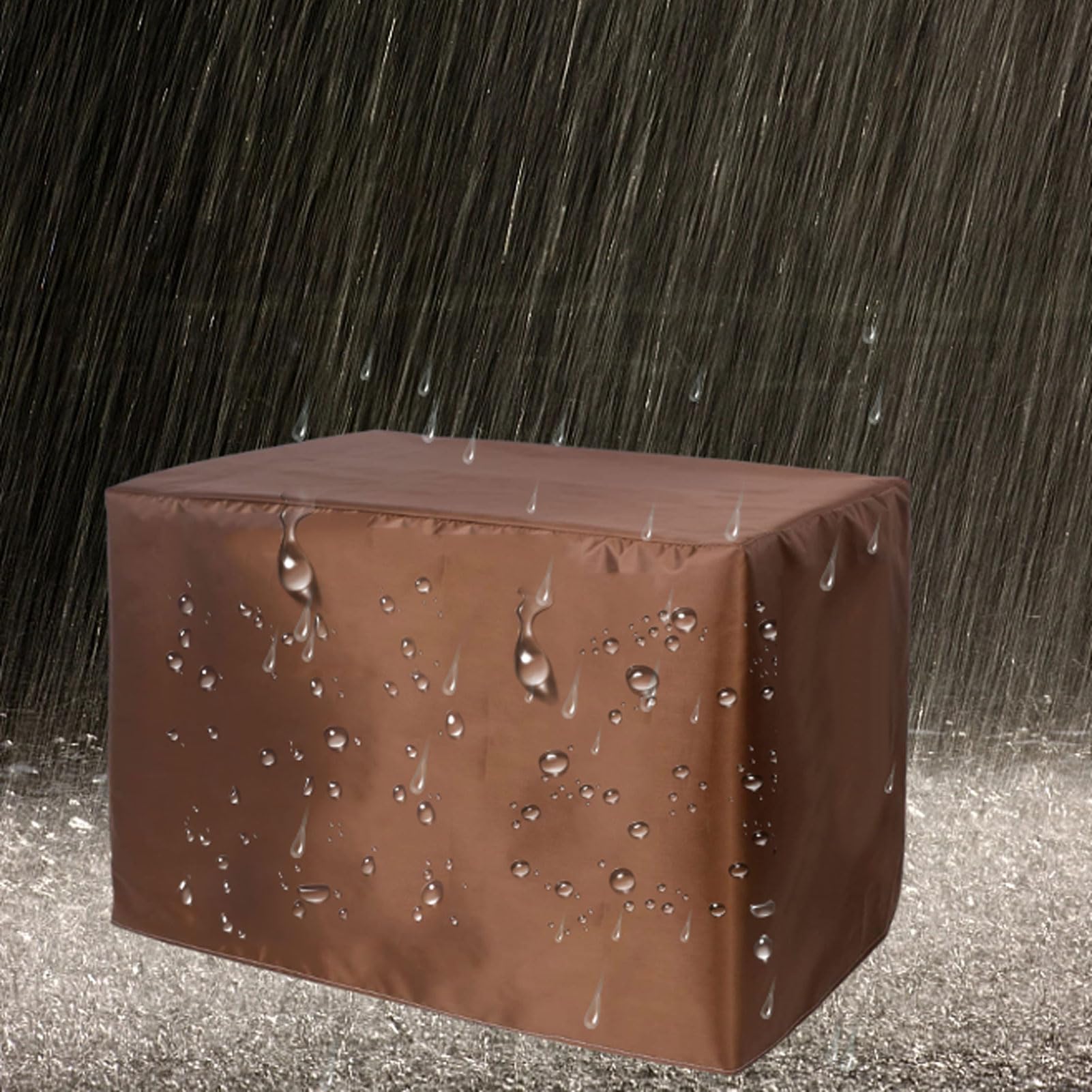 Kikcoin Terrassenmöbel-Abdeckung Rechteckig – 279x213x71 Cm, Wasserdicht, UV-beständig, Mit Schnallen & Lüftungsschlitzen