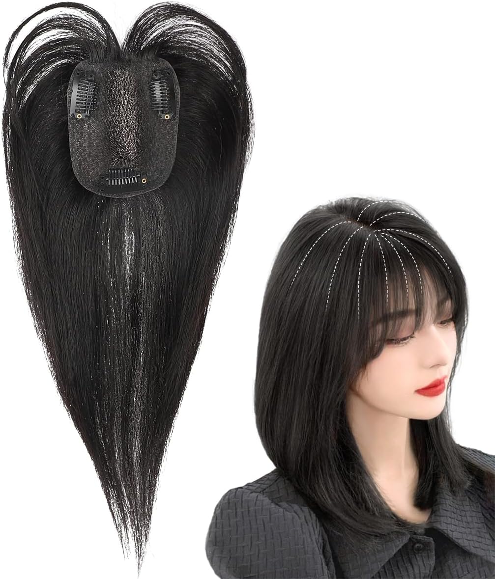 ヘアピース 人毛 頭頂部 部分ウィッグ 
