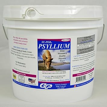 SU-PER Psyllium Horse Digestion Supplement - Maintains Healthy Digestive Tract in Horses - Supports Removal of Sand & Dirt from Intestinal Tract - 5 Pound