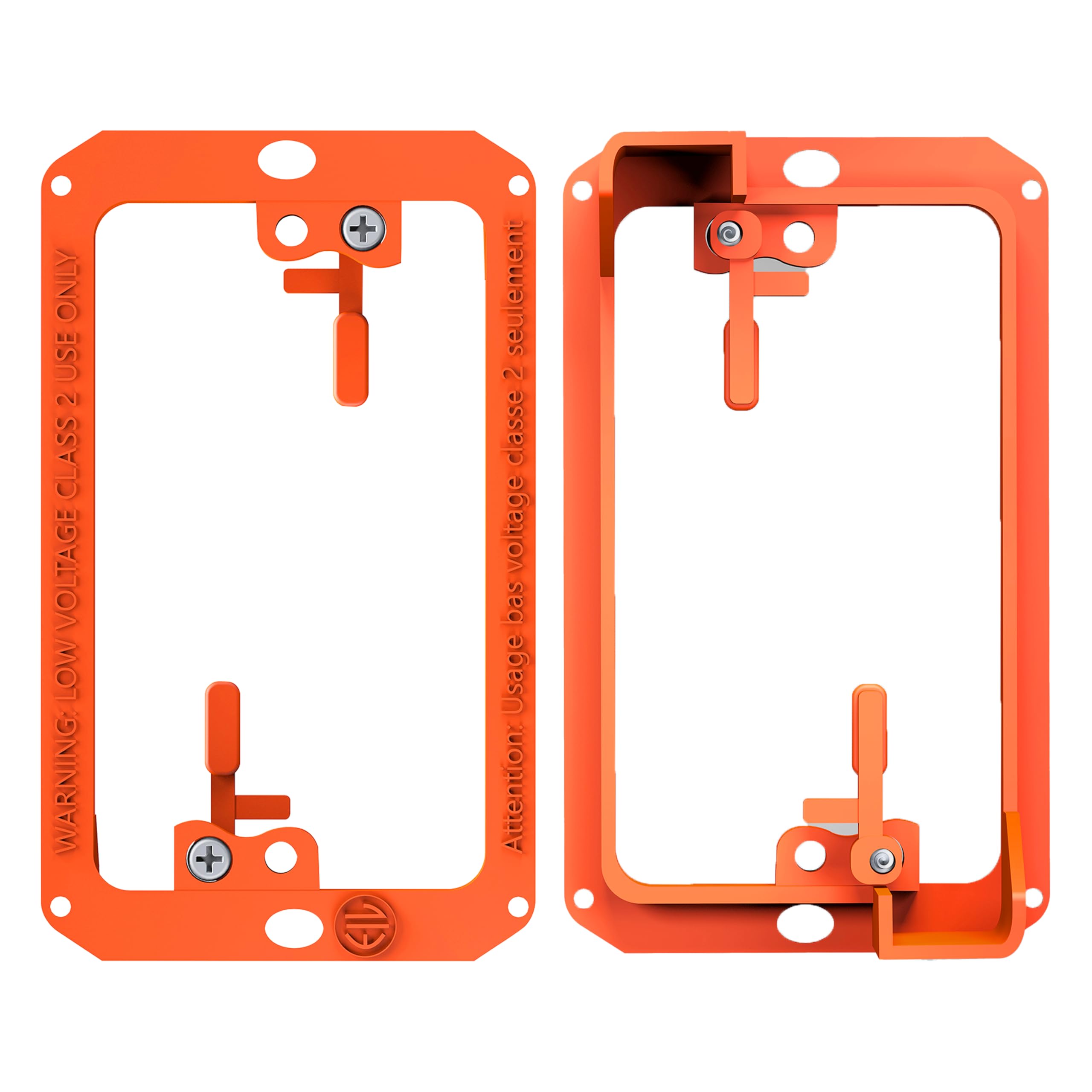 BWP Low Voltage Mounting Bracket 1 Gang, 12 Pack for Single Gang Wall Plate, Telephone Wires, Network Cables, HDMI, Coaxial, Speaker Cables - Low Voltage Box Cable Wall Plate Bracket, Mud Ring — Amazon image 9