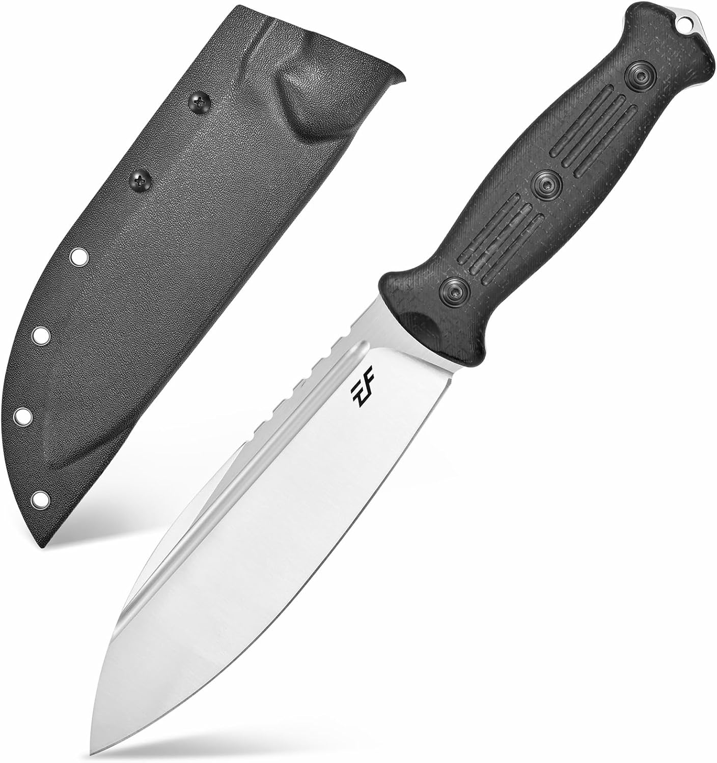 Eafengrow EF149 Fixed Blade Knife N690 Steel Blade Colorful G10 Handle Full Tang EDC Straight Knife for Hunting Camping Adventure