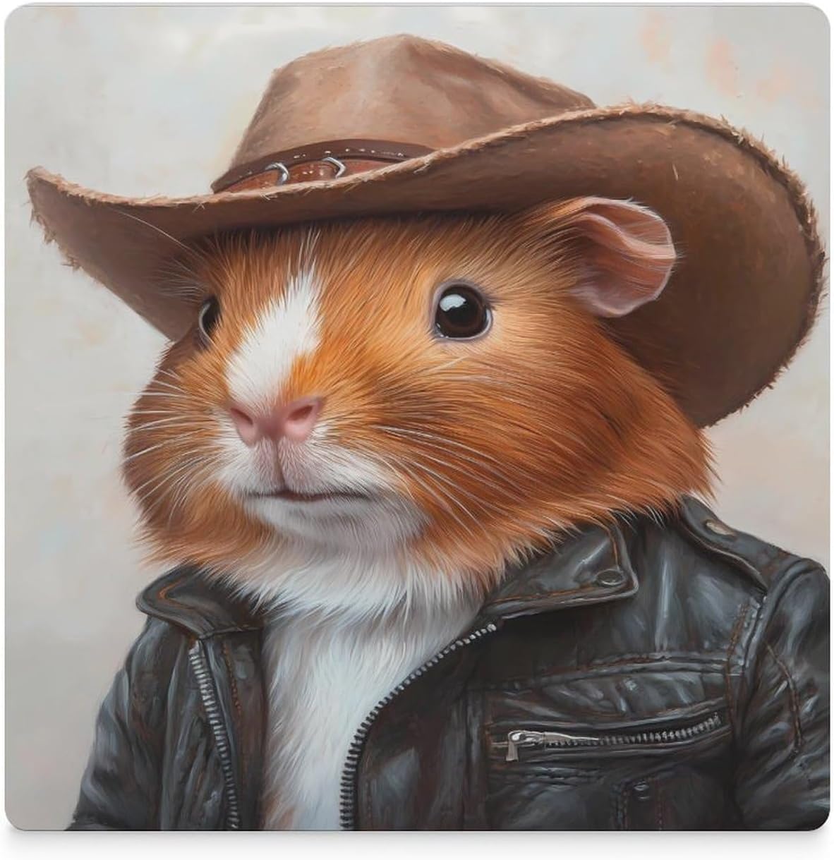 Capybara Ceramic Coasters Square Drinks Coaster Coffee Table Decor Table Coaster for Home Bar