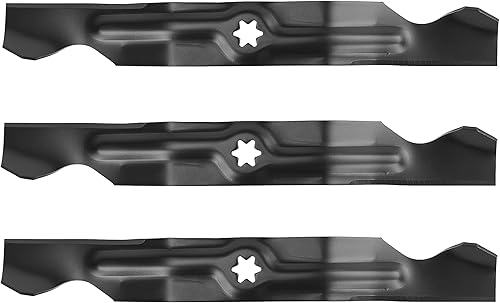 q&p 3pack Lawn Mower Blades Replaces MTD Troy-Bilt RZT 50 LGT LT 1050 942-04053B 942-04056c Set for 942-04053C