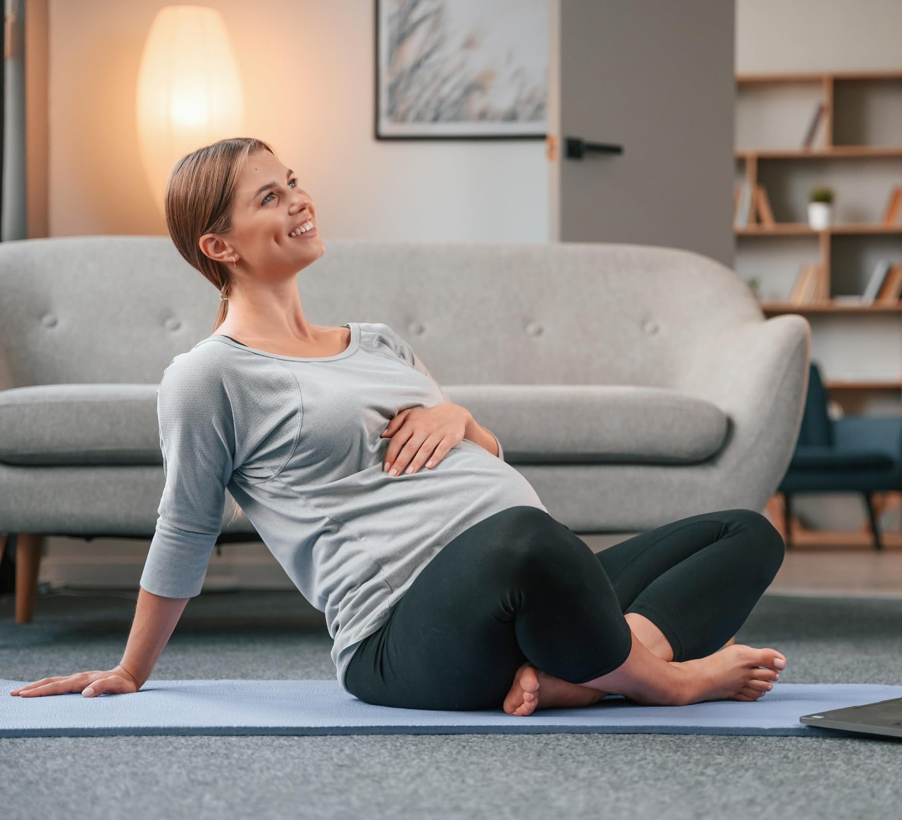 Glamexx24 XXL mata do fitnessu, mata do jogi, pilatesu, mata gimnastyczna, ekstra gruba i miękka, idealna do pilatesu, gimnastyki i jogi