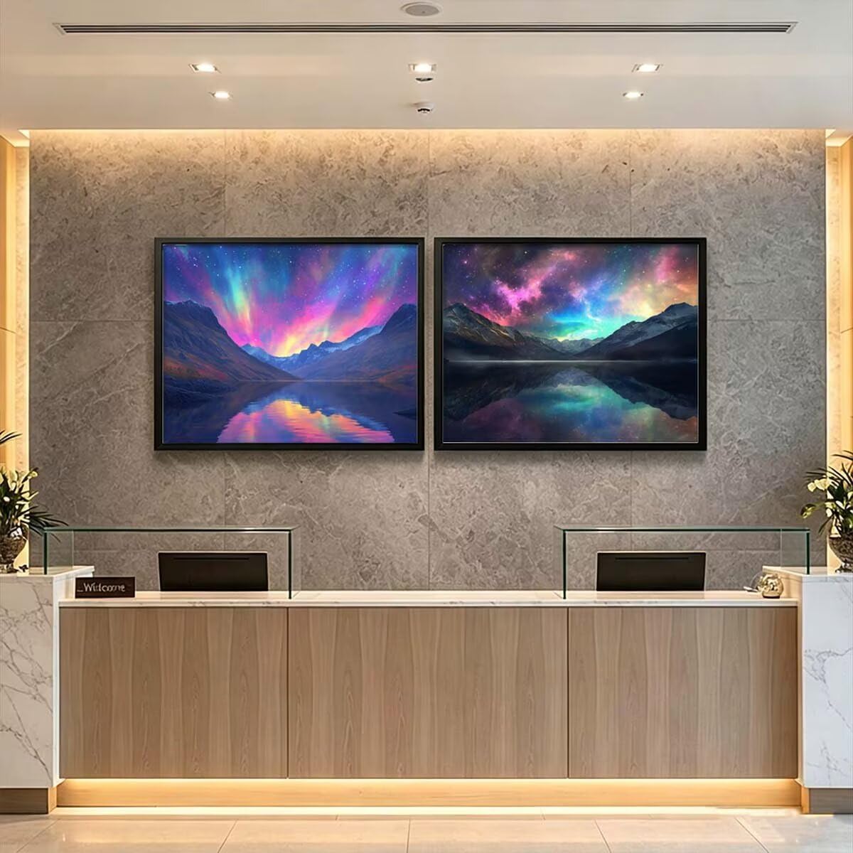 Aurores Peinture Diamant Adulte 5D Diamond Painting 2 Pack 95x70cm L-3314