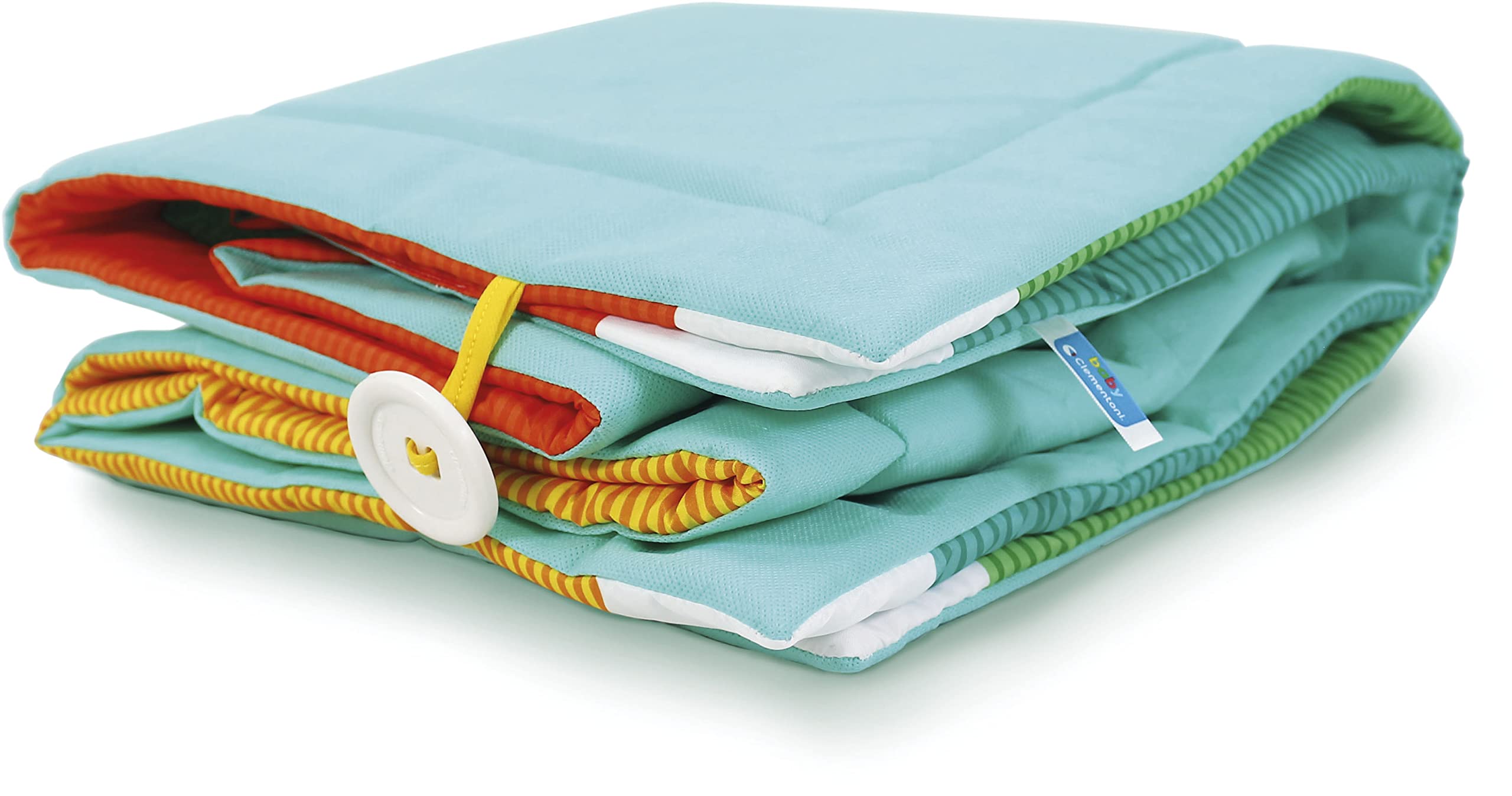 Clementoni - Miękki wyściełany dywan - Baby Friends Soft Playmat - Rozwój Pierwszych Ruchów - Liczne ilustracje - Łatwy do przenoszenia - 135x90 cm - Dla dzieci od 0 miesięcy
