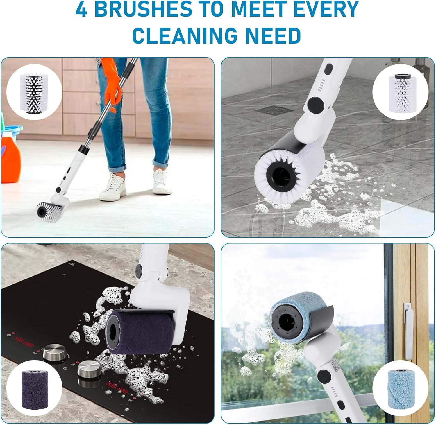 新品】HOTO 電動スピンスクラバー 掃除セット 電動スピンスクラバー