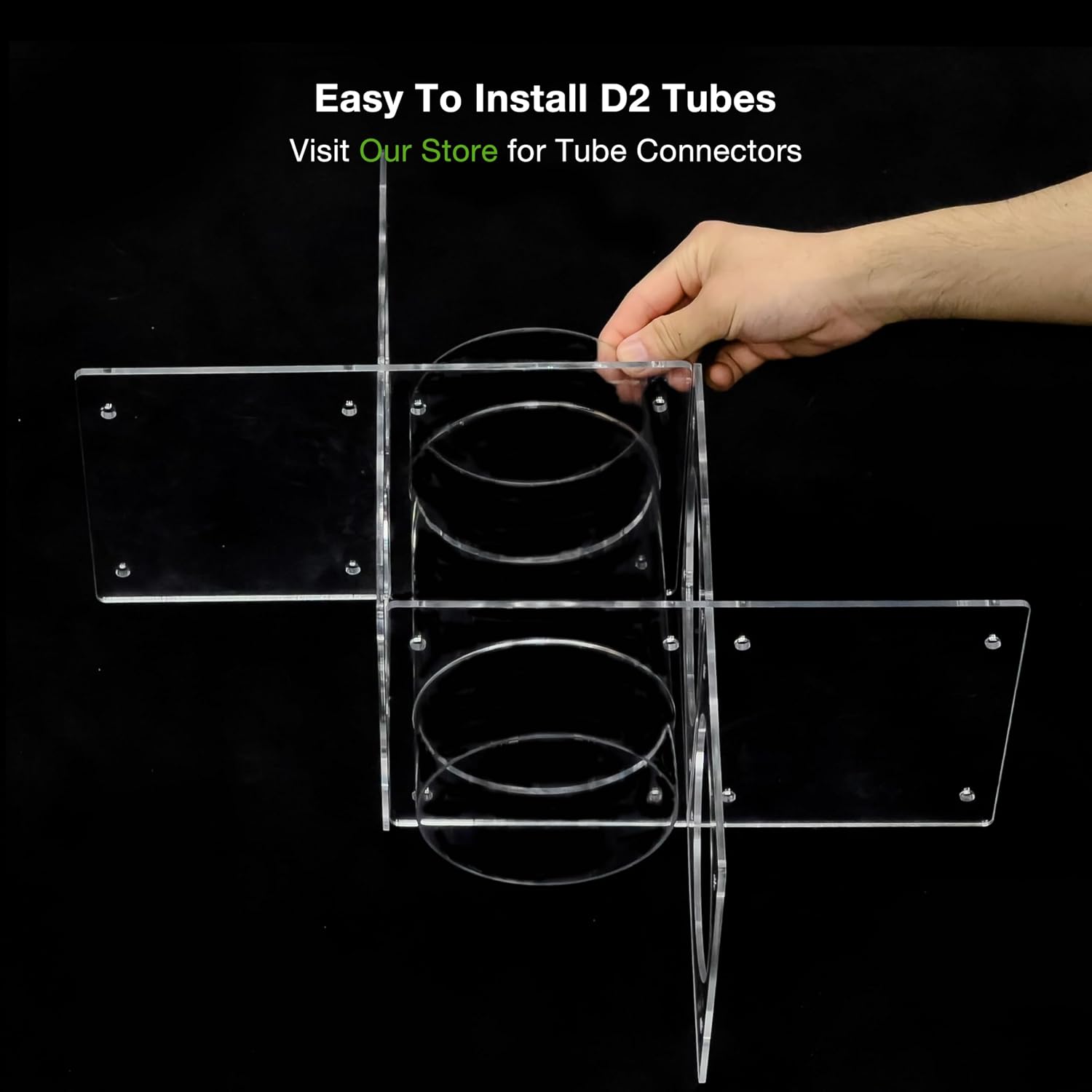 GuineaLoft™ Guinea Pig in-Cage Maze - Customizable Modular Play Tunnel and Hideout for Model-A Cages, Transparent Activity Center with Dual-Fixed System, Compatible with D2 Tubes