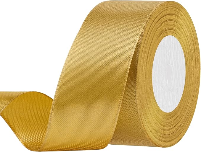 Ruban Satin Vert Sauge, 2 Rouleaux - Polyester Double Face Pour L