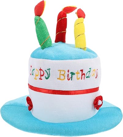 Amazon Tomaibaby 興味深いハッピーバースデーケーキ帽子子供ケーキ帽子誕生日ケーキ形の帽子 ユニセックス大人サイズファンシードレスパーティー帽子 ヘアアクセサリー おもちゃ