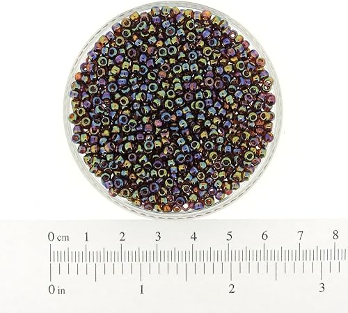 Miniatura 2 de Miyuki Cuentas de semillas 8/0 Topacio transparente AB 0.78 oz Tubo de cuentas