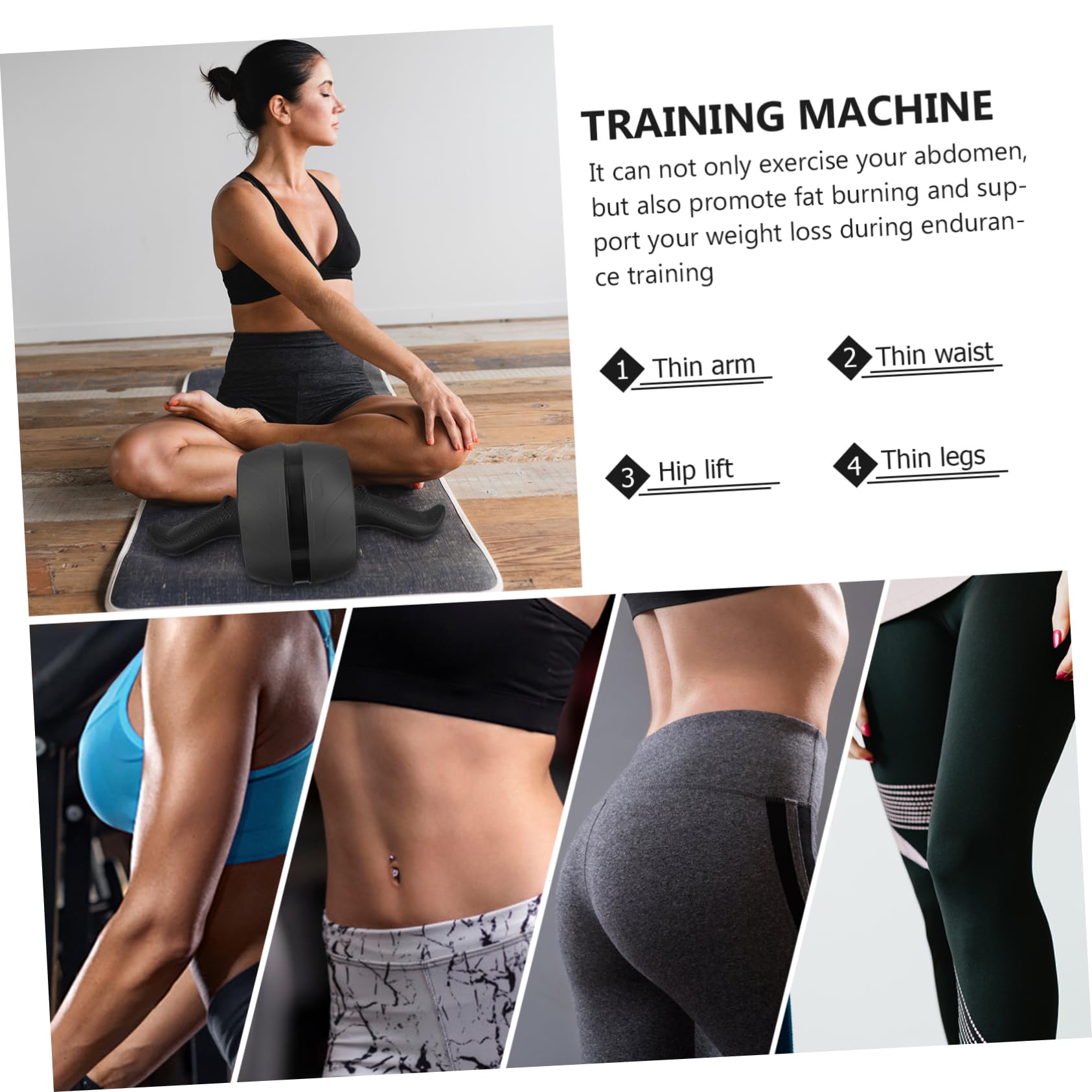 SUPVOX Equipo De Ejercicios Ruedas Para Abdominales Rebote Tabla Para Abdominales Rack Cuerda Para Saltar Colchoneta Para Abdominales Almohadilla Para Ruedas Para Abdominales Plataforma