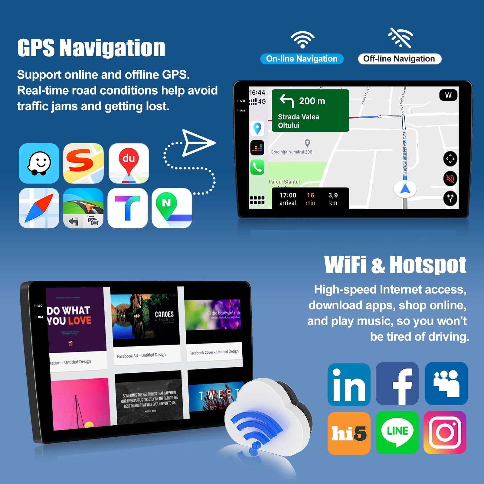 Radio samochodowe 6G 128G Android 15 do H-Onda Jazz Fit 2002-2008 RHD z CarPlay i Android Auto, 9-calowy ekran dotykowy 2 DIN z WiFi, GPS, Bluetooth, FM RDS EQ SWC i kamerą, K2 PRO Plus