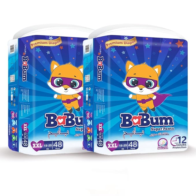 Buy Babum Premium Diaper XXL 96 count Wetness Indicator up to 12