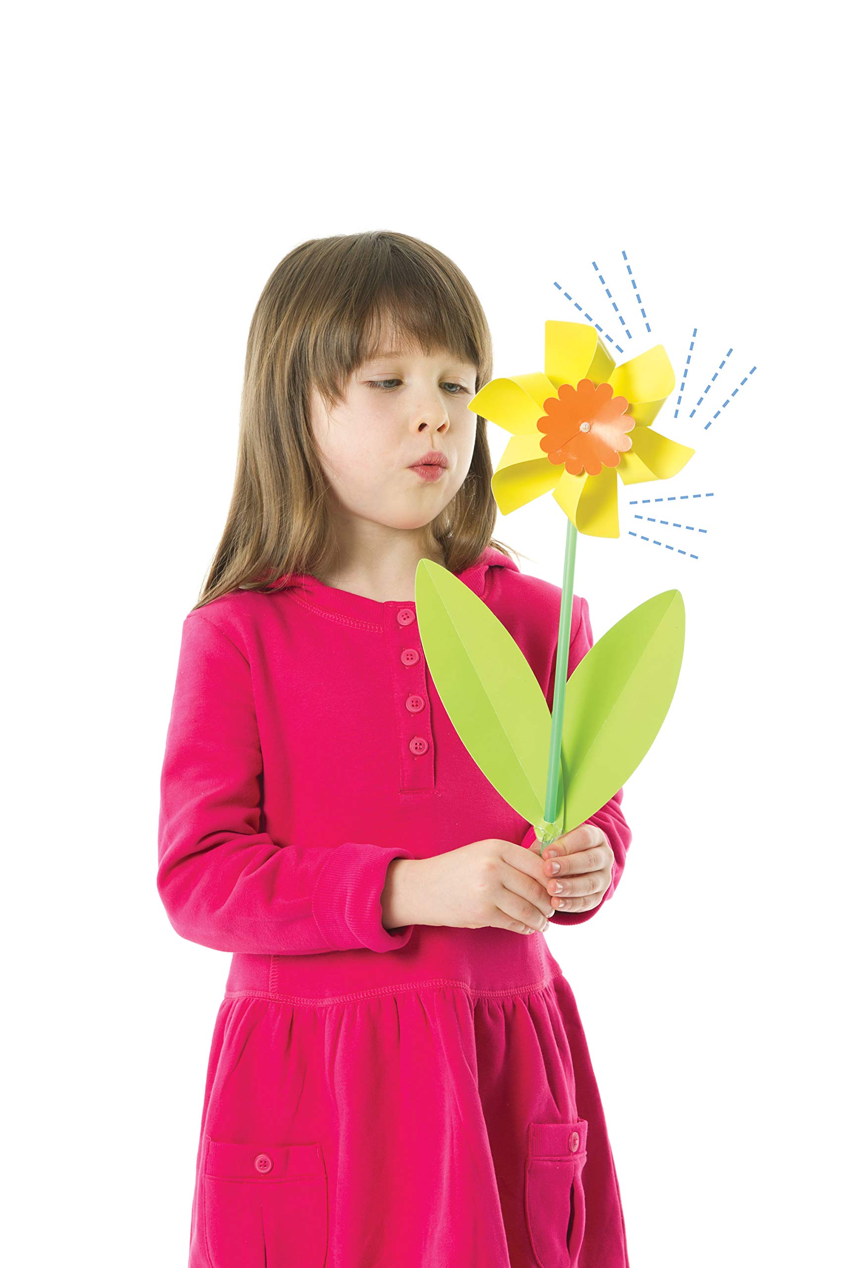 Moulins à Vent Baker Ross - Lot De 6 Pour Enfants, 33cm