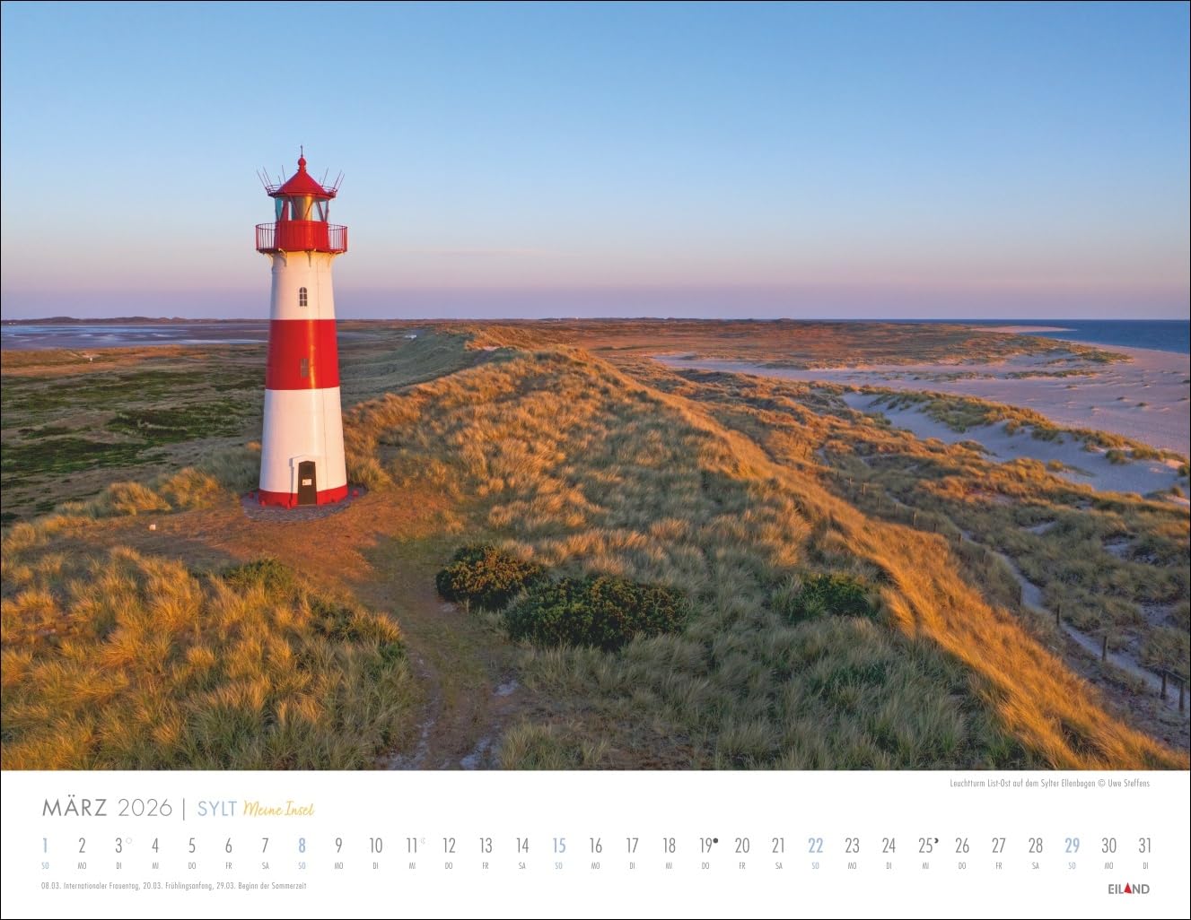 Sylt - Meine Insel Kalender 2026: Reise-Wandkalender mit 12 atemberaubenden Fotografien der Nordseeinsel. Landschafts-Kalender 2026 zum Aufhängen. 44 x 34 cm. Querformat.