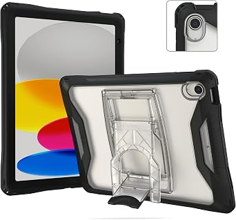 Aftershock Case for 2025 iPad 11th Gen A16 & 10th Gen 2022 10.9-inch - Built-in Screen Protector and Kickstand 1-Pack