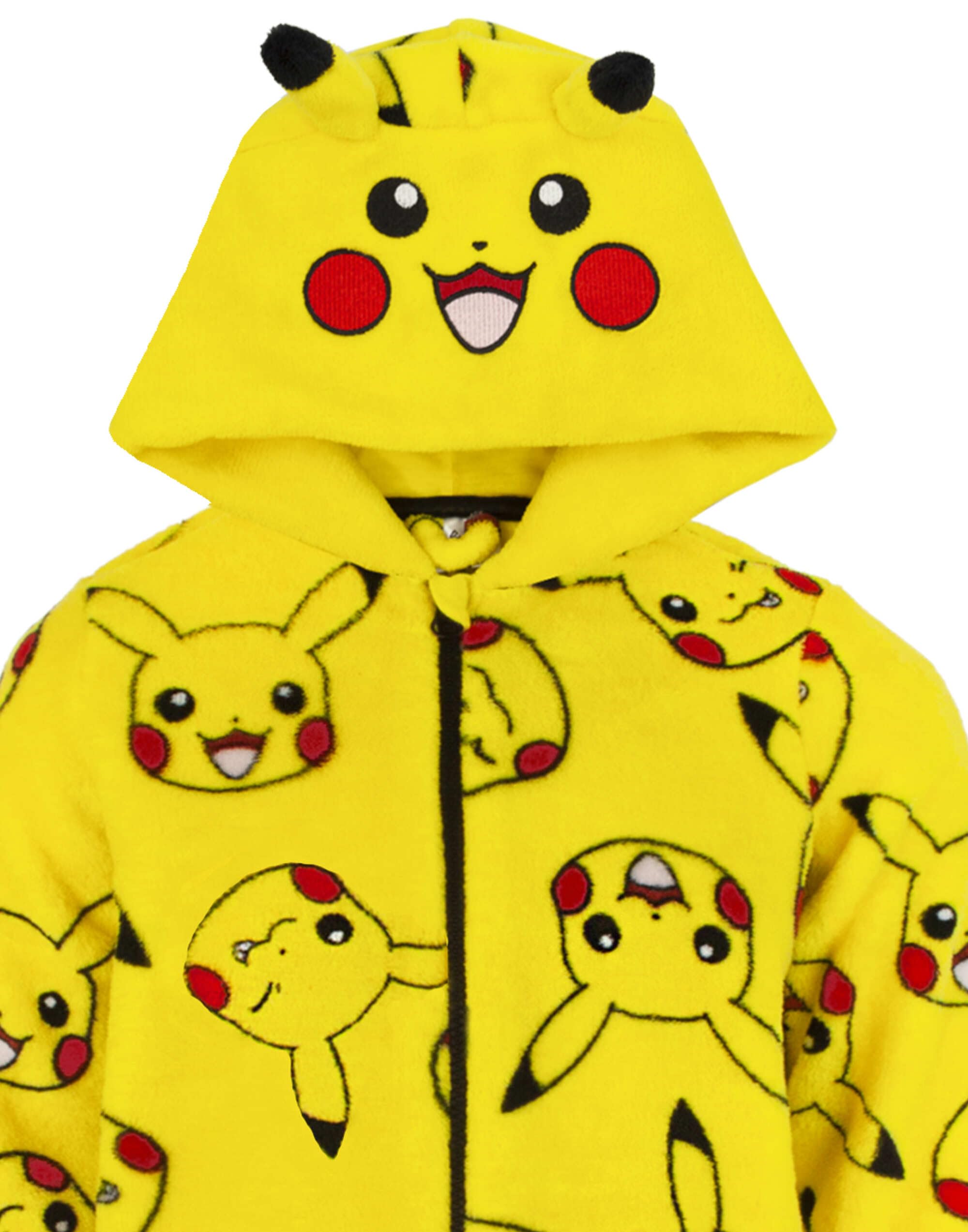 Pokemon Grenouillère pour garçon Pikachu jaune oreilles 3D enfant tout en un 7-8 ans