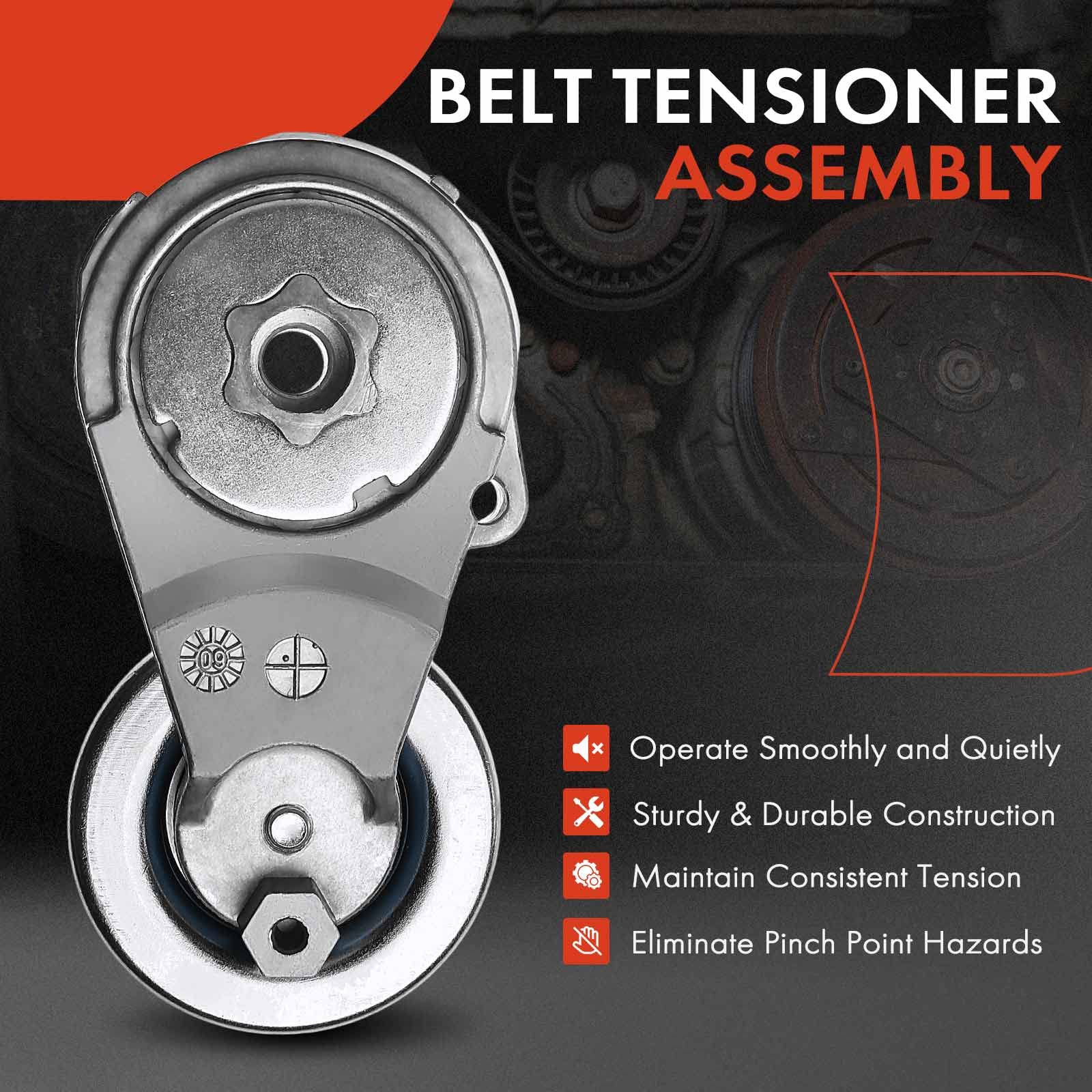 APremium Belt Tensioner Assembly with Pulley Compatible with Nissan
