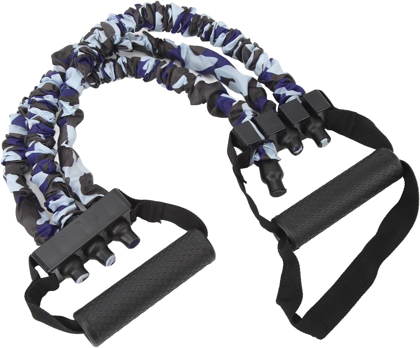 VBESTLIFE Chest Expander Exercise Band, 135lb Adjustable 3 Ropes Strength Training Equipment with Storage Bag for Home Gym Workout Men Women Fitness Accessory