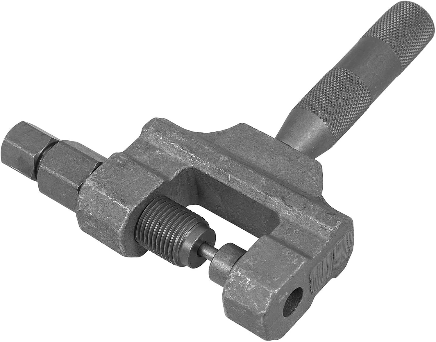 Heavy Duty Motorcycle Chain Breaker Tool for Chain Removal with Steel Construction and Easy Storage for On-the-go Use