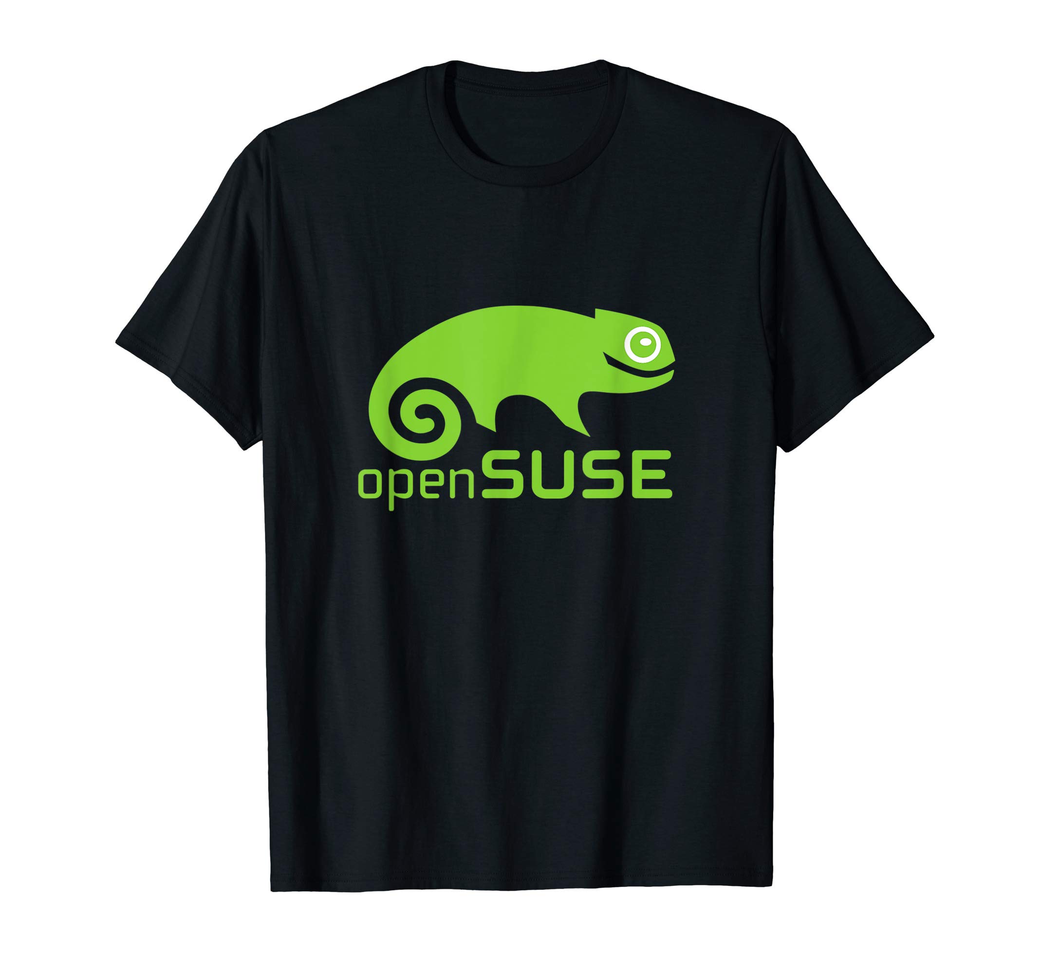 Linux openSUSE original Collection teesLinux openSUSE lover T-Shirt with green Logo Open Source Os T-Shirt