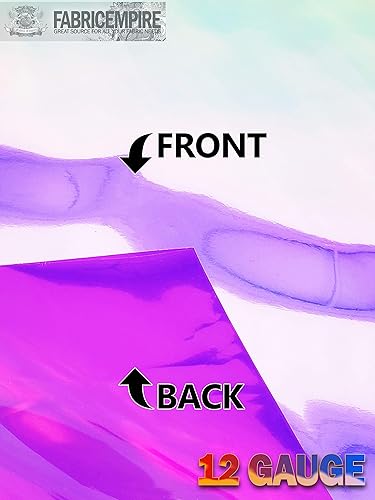 Miniatura 5 de The Yard - Tela metálica de calibre 12 con holograma transparente de vinilo de 38 pulgadas de ancho (morado)