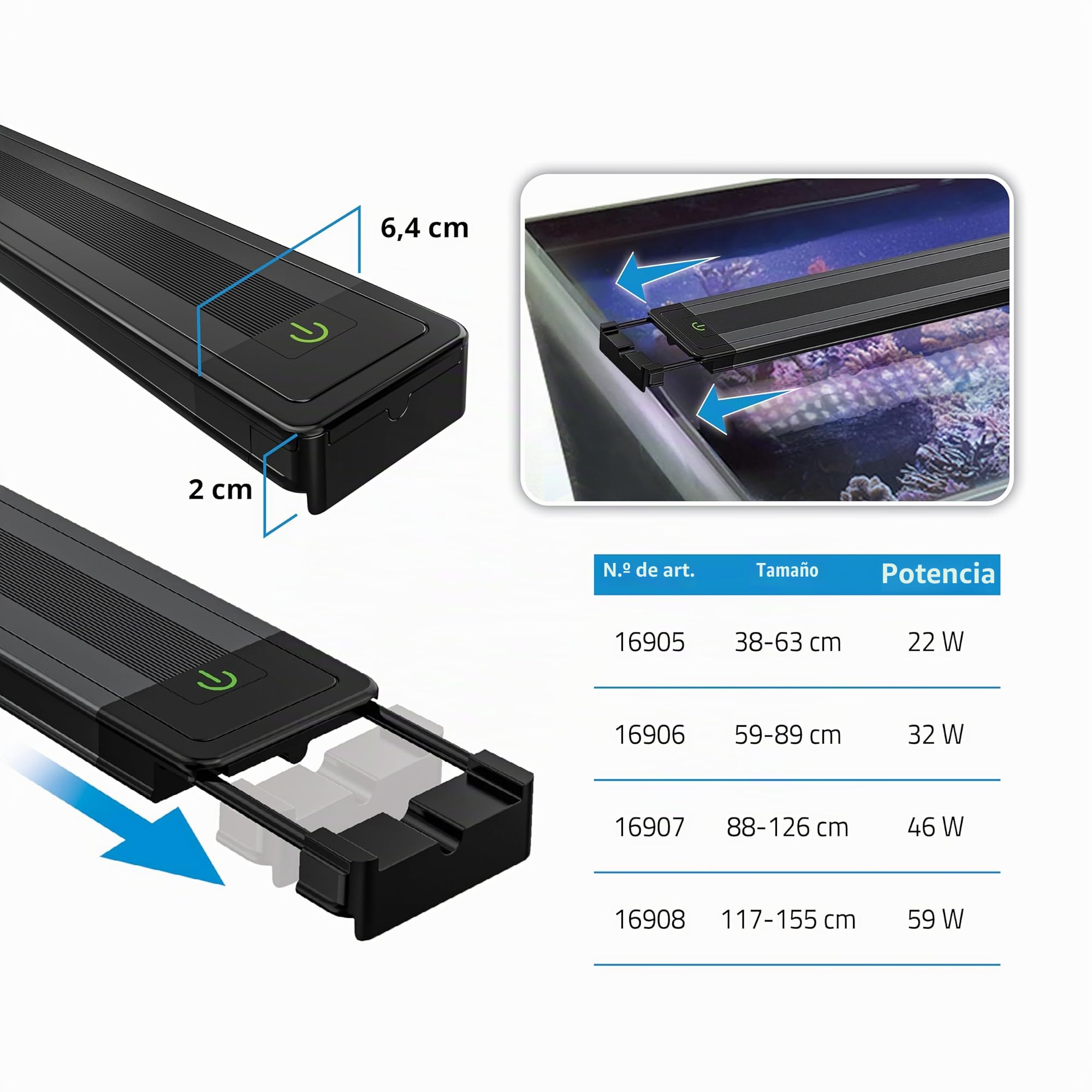Fluval Reef LED 4.0, 22 W (38,4-63 cm)